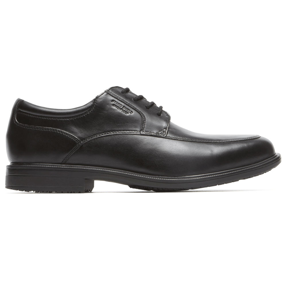 Rockport Mens Essential Details II Apron Toe - Dress Shoes Black - AIZ564129